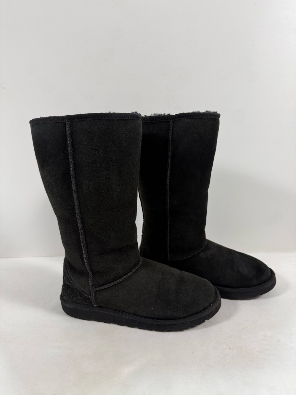UGG Tall Classic Black Suede Women’s Winter Boots size 5